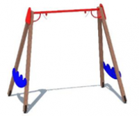 Качели брус одиночные (без сидений)